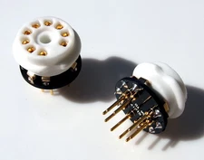 1 PAIR OF GARAGE1217 DYNACO ST-70  6GH8A 6U8 6U8A TO 7199 TUBE SOCKET ADAPTER 