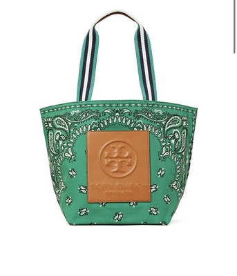 tory burch gracie printed canvas tote