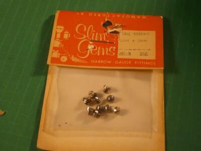Con-Cor Slim Gems #MS-8 Fillister Head Screws, 2 mm x 2 mm (10ct) -Details Below