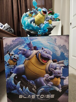 Pokémon Blastoise evolution group Resin Statue - Monster Studio