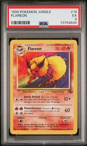 Flareon (Unlimited) graded PSA 5 for sale on eBay