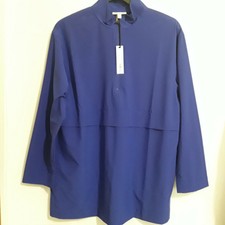 Womens Jacket Lightweight 1/2 Zipper Size Large Brand Prologue Nwt Color Blue