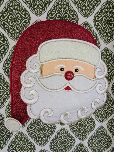 Emily Rose Girls Christmas Santa Claus Green White Red Top Size 8 Ruffles Bow - Picture 3 of 9