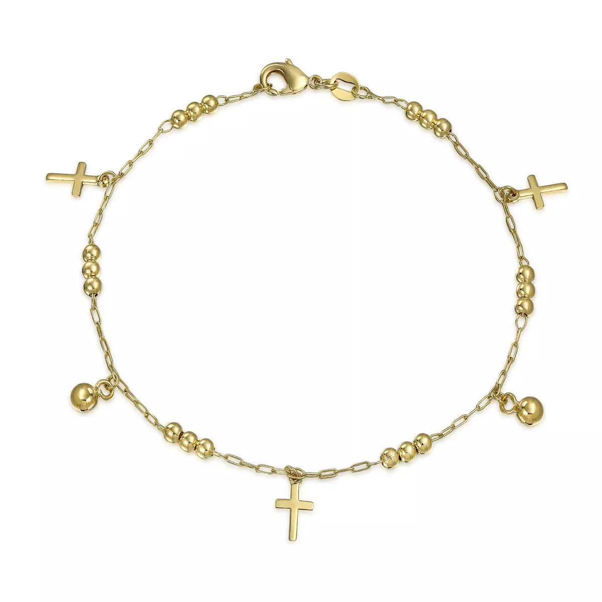 Cross cheap anklet gold
