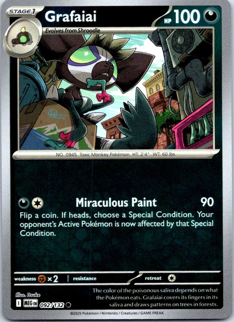 Grafaiai Common ME01: Mega Evolution 092/132 NM