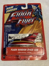 Flash Gordon Floor Flyer 2005 Diecast Space Vehicle Space Car Discovery Red Gold
