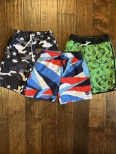 Boys Youth Swim Shorts Medium/Large Lot Of 3,...