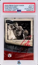 2009 Stephen Curry PSA 9 Authentic Press Pass Fusion Timeless Talent #TT5