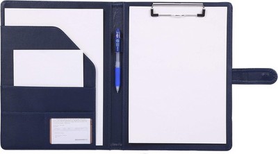 Klemmbrettmappe A4 Blau Klemmbrettordner mit Innentaschen