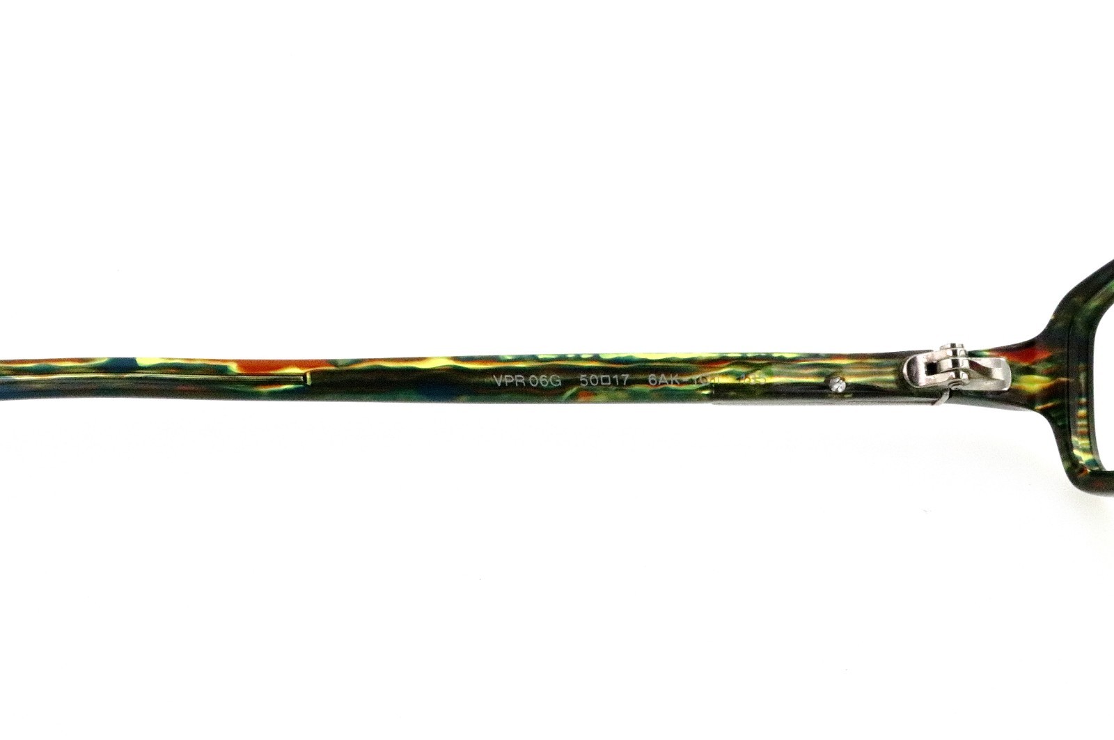 New PRADA VPR06G 6AK-1O1 50mm Green Striped Eyeglasses Frames Only Italy Unisex thumbnail 5