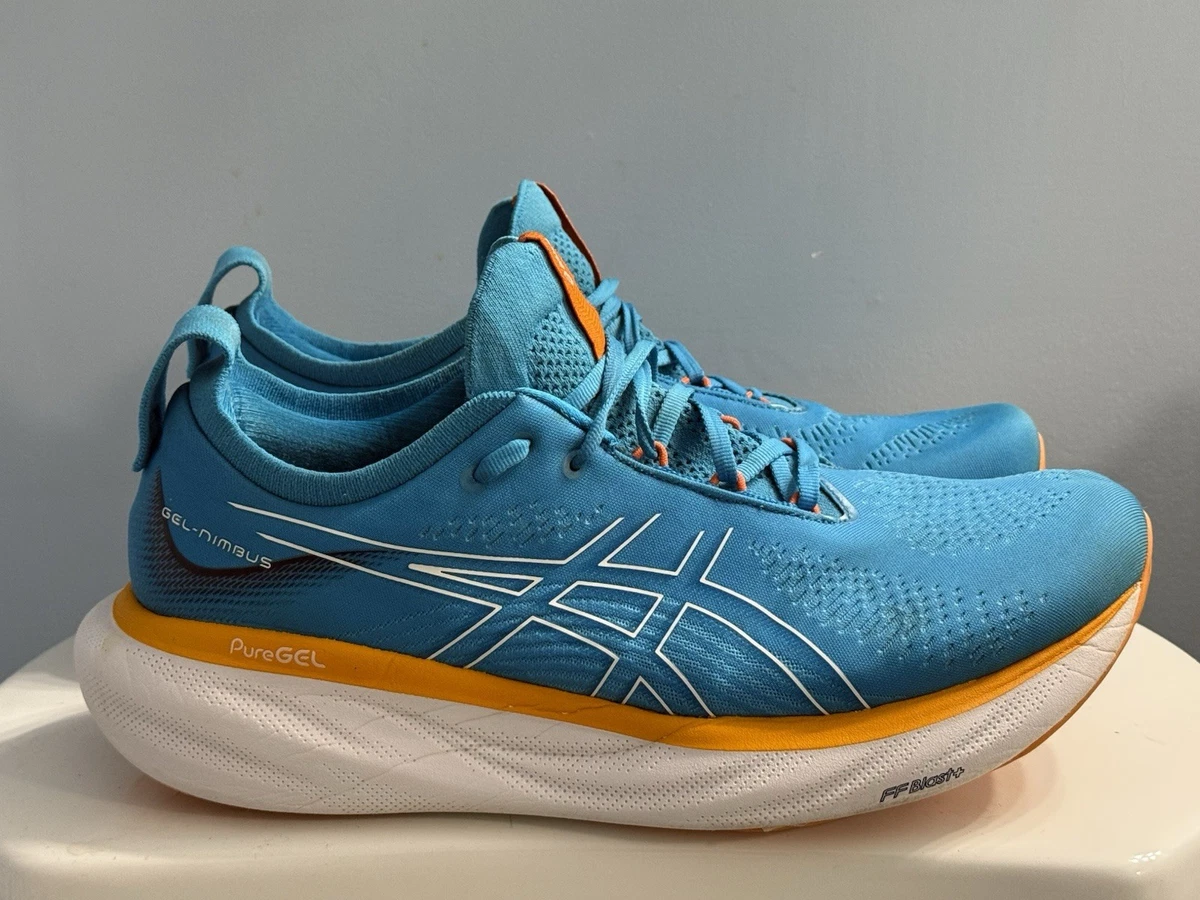 Asics Gel Nimbus 25 Island Blue Sun Peach for sale | eBay