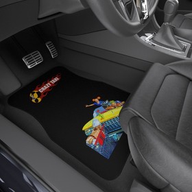 Crazy Taxi Dreamcast Arcade Non Slip Rubber Backing Set of 2 Front Car Mats 