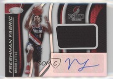 2019-20 Certified Freshman Fabric Signatures Nassir Little #NL Auto 5w5