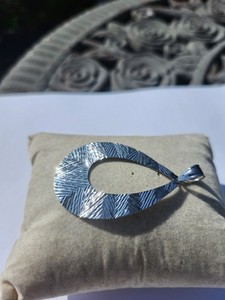 14kt White Gold Big Pendant
