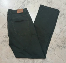 Flypaper Regular Fit Staight five Pocket Jeans Size 30x32  Dark Military Green