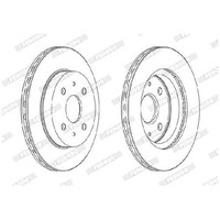 2X Bremsscheibe Vorne FüR Daihatsu Cuore L275 L285 1.0 07 Bis 26 Ferodo Teil Neu