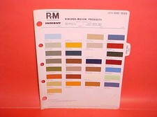 1974 Ford Pickup Truck F-100 250 350 Bronco Econoline Van Courier Paint Chips Rm 1974 Ford Pickup Truck F-100 250 350 Bronco Econoline Van Courier Paint Chips Rm