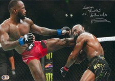 LEON ROCKY EDWARDS SIGNED UFC CHAMPION 16X12 PHOTO (ACG CERT AG18064)