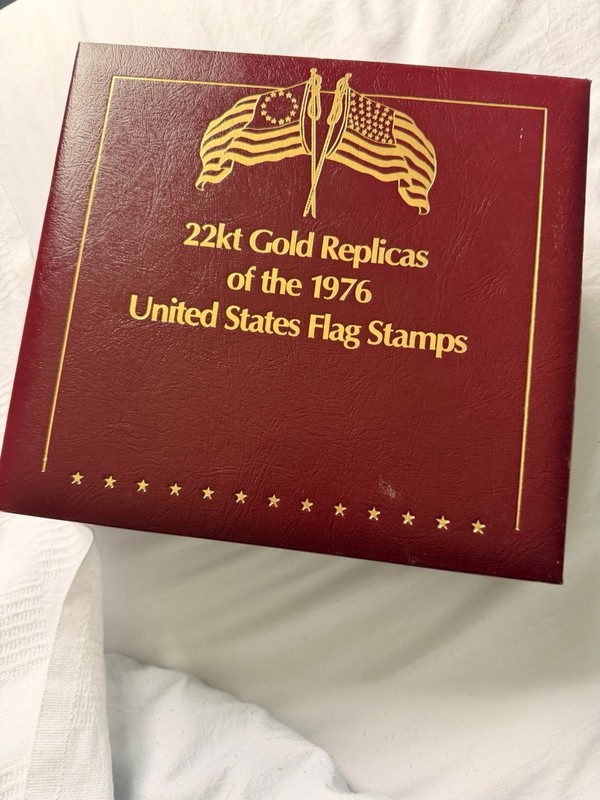 22kt Gold Replicas US Flag Stamps Collection First Day Covers 1847-1998
