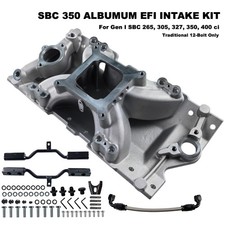 Sbc 350 Mpfi Intake Manifold Fuel Rail Kit Fits Chevy V8 12-bolt 1955-1986
