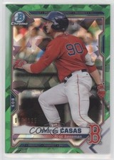 2021 Bowman Sapphire Chrome Prospects Green Refractor /125 Triston Casas 0tj5