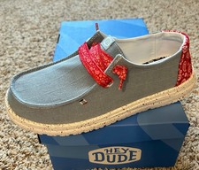 New HEY DUDE Sz 9 WENDY Americana Paisley Loafers Women s SHOES