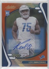 2021 Absolute Rookies Spectrum Orange Signatures 19/75 Levi Onwuzurike Auto 0c2