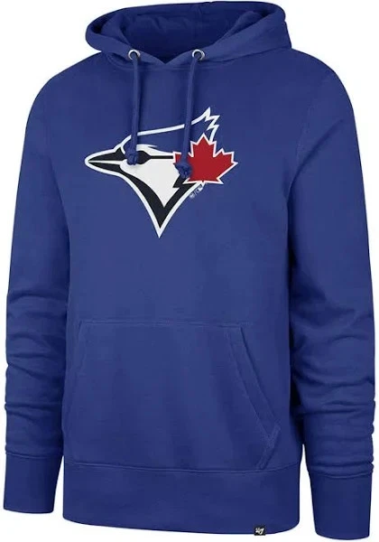 New 47' Brand Toronto Blue Jays Mens Blue Imprint Headline Long Sleeve Hoodie - Image 2 of 2