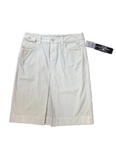 VTG Polo Jean Company Ralph Lauren Midi Skirt 4 Khaki Beige Pleated Preppy 90s