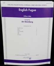 English Fugue Sheet Music Score Book Highland Etling Orchestra