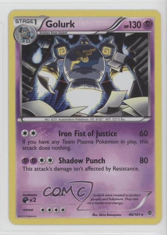 Golurk Pokémon Black & White Plasma Blast #46