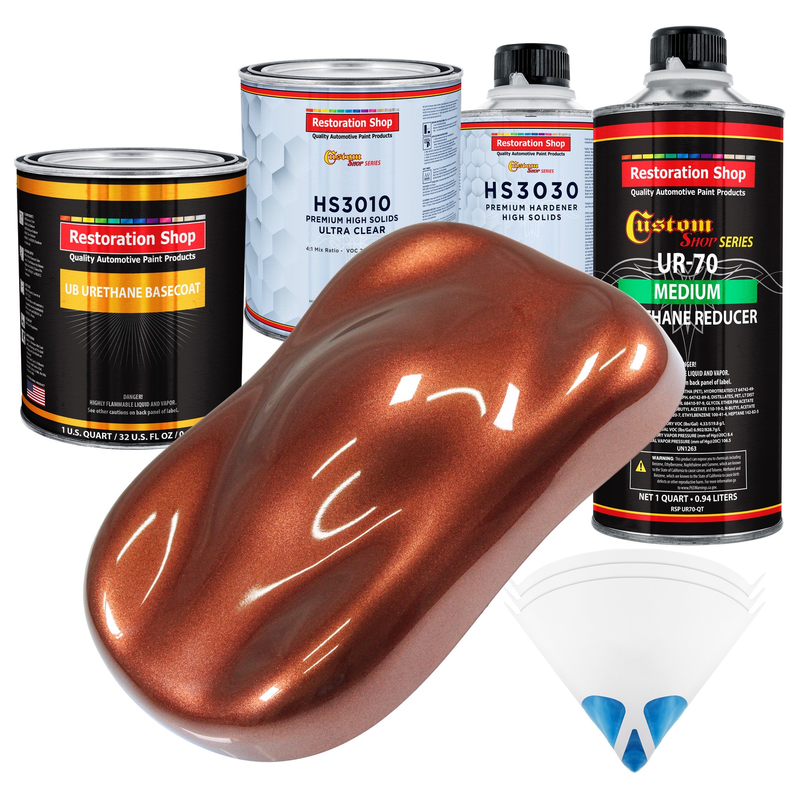 Saddle Brown Firemist Urethane Basecoat Clearcoat Auto Paint Kit