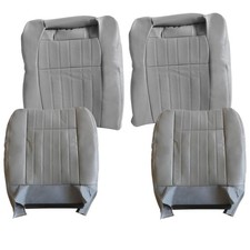 Driver and Passenger Bottom and Top Lean Back Perforated Leather Seat Covers ...