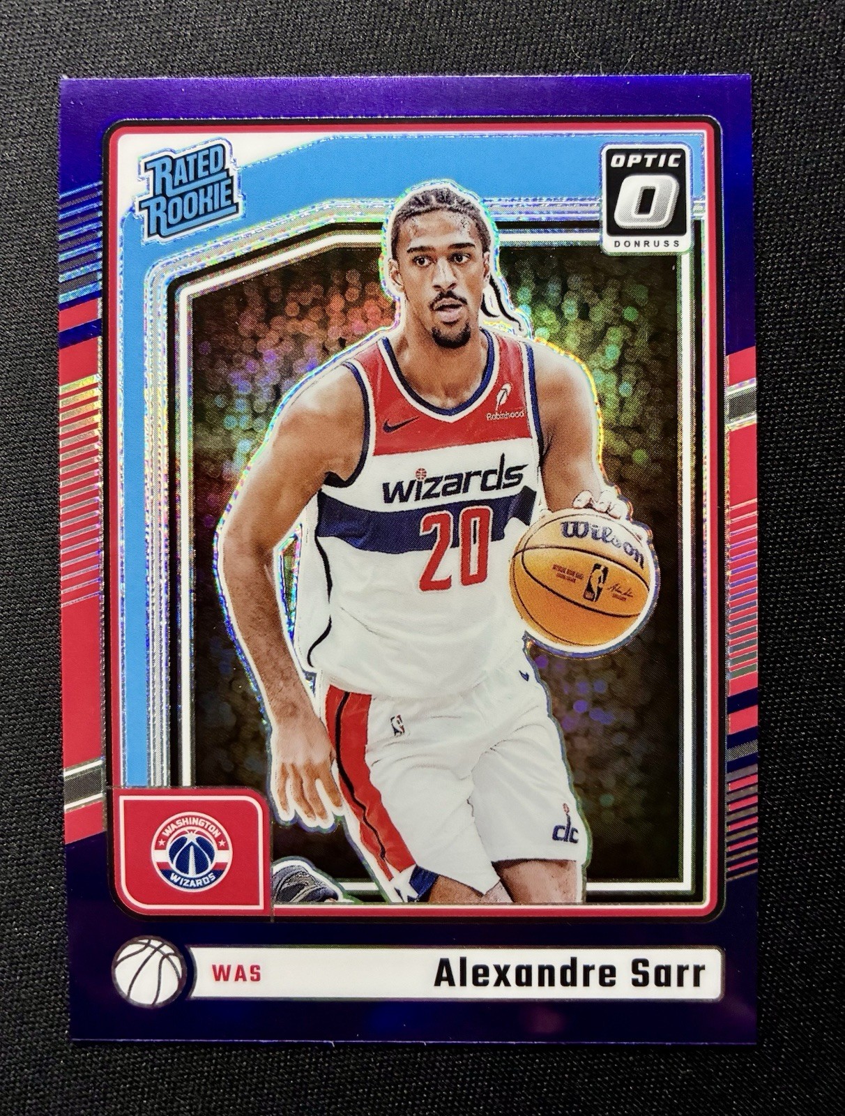 2024-25 Donruss Optic Rated Rookie Purple Alexandre Sarr #276 Wizards