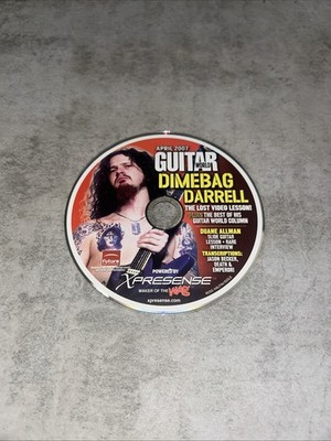 Guitar World Dimebag Darrell CD-ROM April 2007 Duane Allman Jason Becker