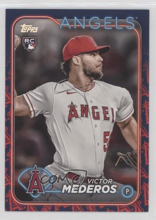 2024 Topps Series 1 Team Color Border Victor Mederos #270 0rf
