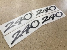 Sea Ray 240 Vintage Boat Model Number Decals Black 4-Pak FREE SHIP!