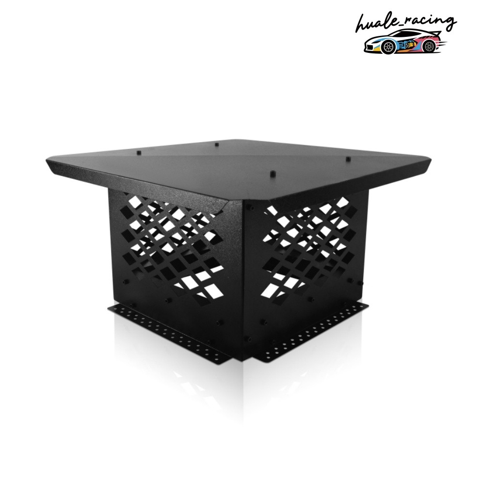 Square 13" x 13" Chimney Cap Flue Caps Outdoor Fireplace Chimney Cover Black