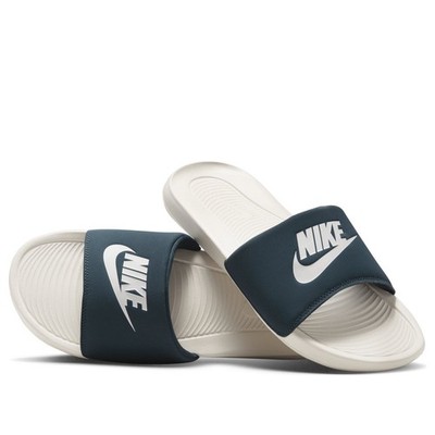 Size 14 Nike Victori One Slide Armory Navy Light Orewood Brown