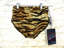 Tiger Friday Go2 Briefs Womens Adult Small Tiger Print Dance Briefs High Waisted