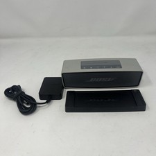 Bose SoundLink Mini Bluetooth Wireless Mobile Portable Speaker Silver Charger