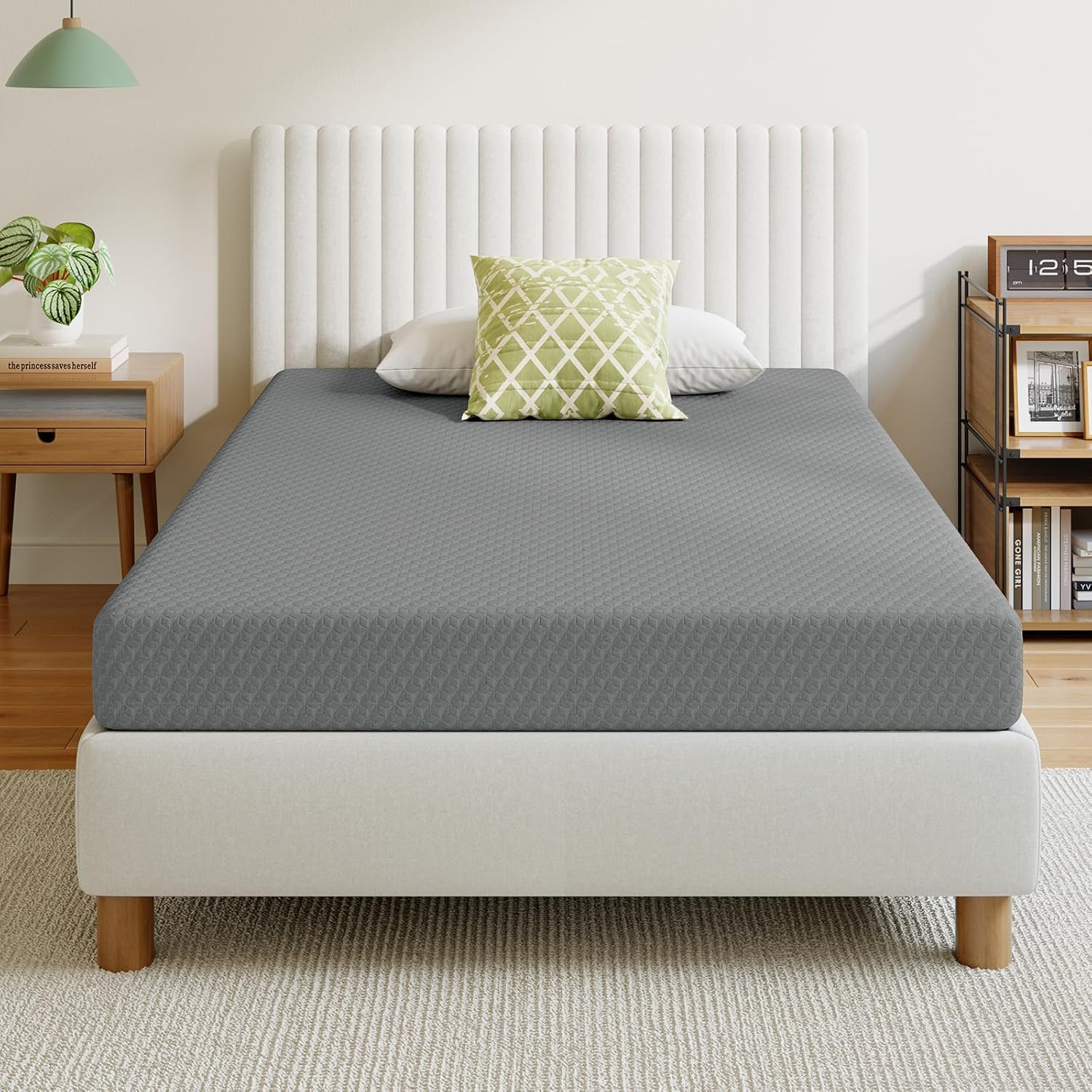 Cooling 6 Inch Twin Memory Foam Mattress - Supportive & Brea