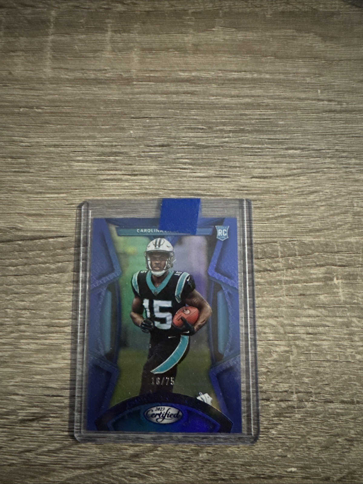 2023 Panini Certified - Rookies Jonathan Mingo #181 Mirror Blue /75 (RC)