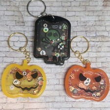 Halloween Resin Shaker Keychain Spooky Fun Keychain