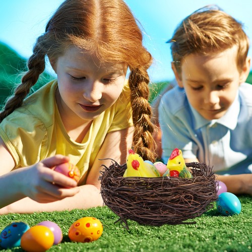 Easter Festival Egg Ornament Party Dekorative Osternest Foto Requisiten (13 cm) - Bild 11 von 12