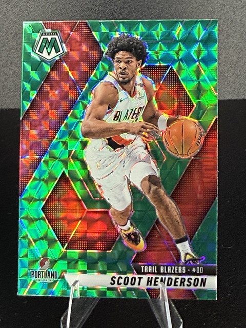 Panini 2024-25 Mosaic - Scoot Henderson [Green Mosaic] #165 Trail Blazers