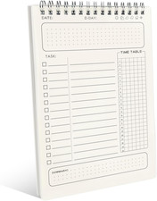 80 Sheets Undated Daily Planner, To Do List Notebook for Work, School, and Home