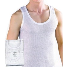 4 Stück Herren Netzhemd Unterhemd Achselhemd Tanktop weiß 100% Baumwolle
