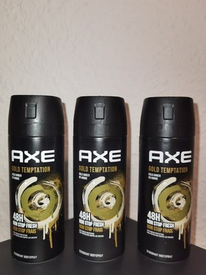 3 x AXE Gold Temptation Deodorant & Bodyspray - 150ml