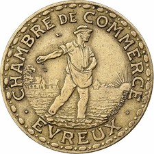 [#135360] France, Chambre de commerce d Evreux, 1 Franc, 1922, AU, Br, ass